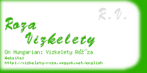 roza vizkelety business card